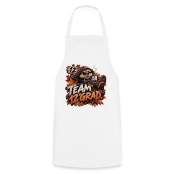 Team 12 Grad - Kochschürze - Weiß - Vorne - AI Model Male 185 dark (185cm)