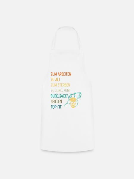 Dudelsackspieler Dudelsack Männer Geschenk - Kochschürze - Weiß