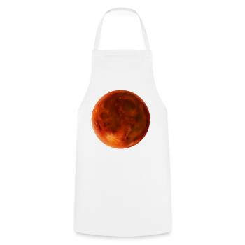 roter Blutmond - Kochschürze - Weiß - Vorne - AI Model Male 185 dark (185cm)