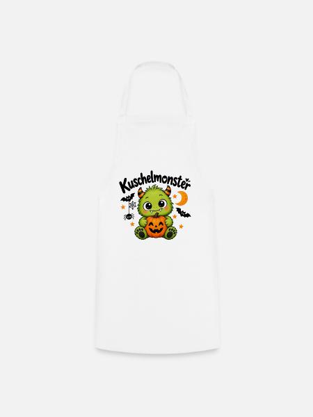 Kuschelmonster - Kochschürze - Weiß