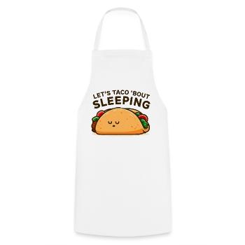 Taco Schlafkumpel Motiv - Kochschürze - Weiß - Vorne - AI Model Male 185 dark (185cm)