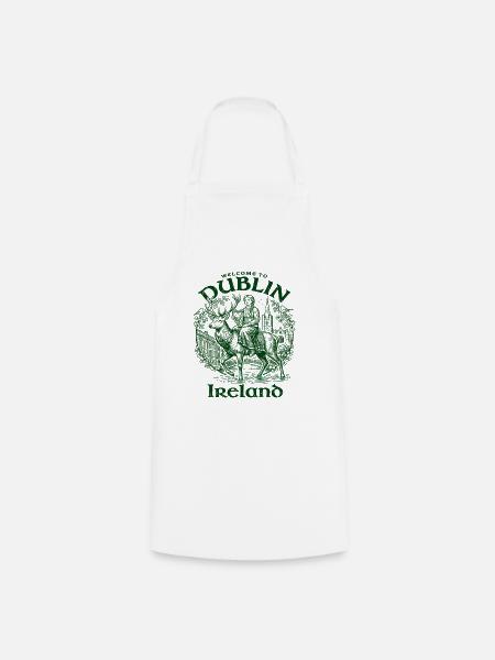 Welcome To Dublin Ireland City Travel - Kochschürze - Weiß