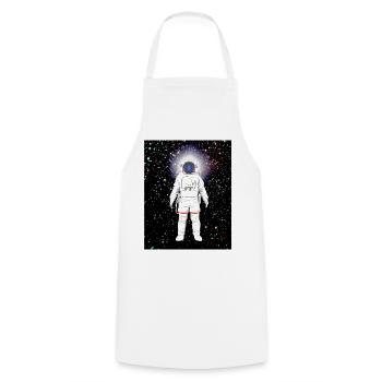 Astronaut im Farbspektrum - Kochschürze - Weiß - Vorne - AI Model Male 185 dark (185cm)