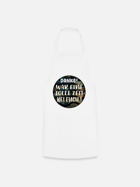 Abschiedsgeschenke Kollegen Team - Kochschürze - Weiß