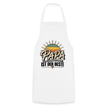 Vatertag Papa ist der Beste Lieblingspapa Kinder  - Kochschürze - Weiß - Vorne - AI Model Male 185 dark (185cm)