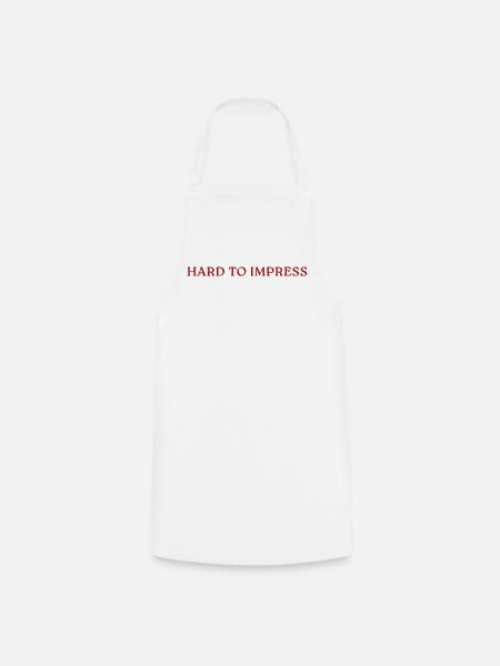 Hard To Impress - Kochschürze - Weiß