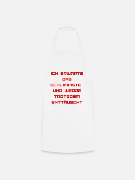 ICH_BIN_OPTIMIST-_Part 2 - Kochschürze - Weiß