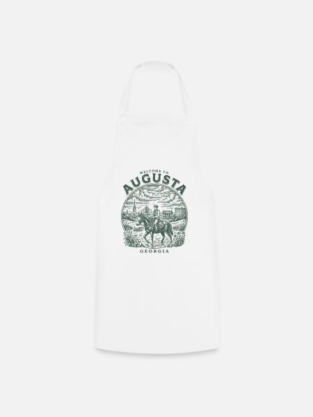 City Welcome To Augusta Georgia Vintage D2034 - Kochschürze - Weiß