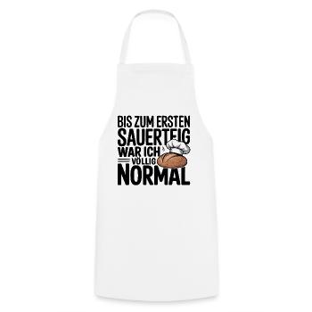 Mein Sauerteig - Kochschürze - Weiß - Vorne - AI Model Male 185 dark (185cm)