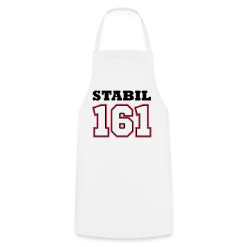 STABIL 161 - FOOTBALL RED - Kochschürze - Weiß - Vorne - AI Model Male 185 dark (185cm)