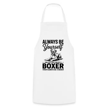 Boxer Hund Spruch Lustige Deutscher Boxer Geschenk - Kochschürze - Weiß - Vorne - AI Model Male 185 dark (185cm)