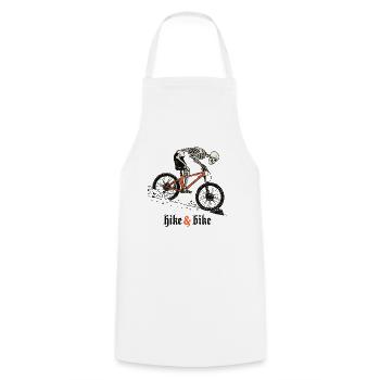 Hike nd bike - Kochschürze - Weiß - Vorne - AI Model Male 185 dark (185cm)