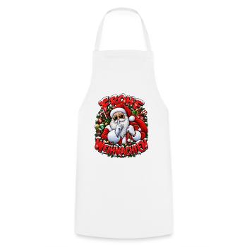 Frohe Weihnachten Nikolaus Weihnachtsmann Geschenk - Kochschürze - Weiß - Vorne - AI Model Male 185 dark (185cm)