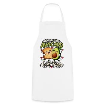 Valentinstag Paare You are the Avocado to my toast - Kochschürze - Weiß - Vorne - AI Model Male 185 dark (185cm)