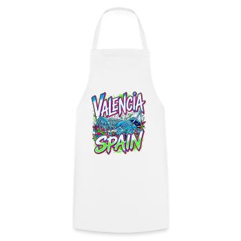 Valencia Spain Vibrant City Festival Travel - Kochschürze - Weiß - Vorne - AI Model Male 185 dark (185cm)