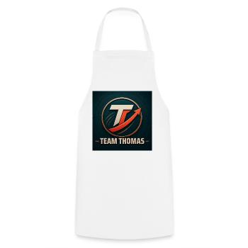 Team Thomas Familienname Teamname Unternehmensname - Kochschürze - Weiß - Vorne - AI Model Male 185 dark (185cm)