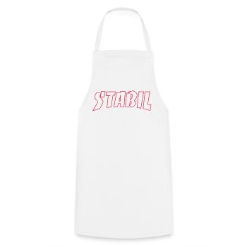 STABIL - SKATE OUTLINE - Kochschürze - Weiß - Vorne - AI Model Male 185 dark (185cm)