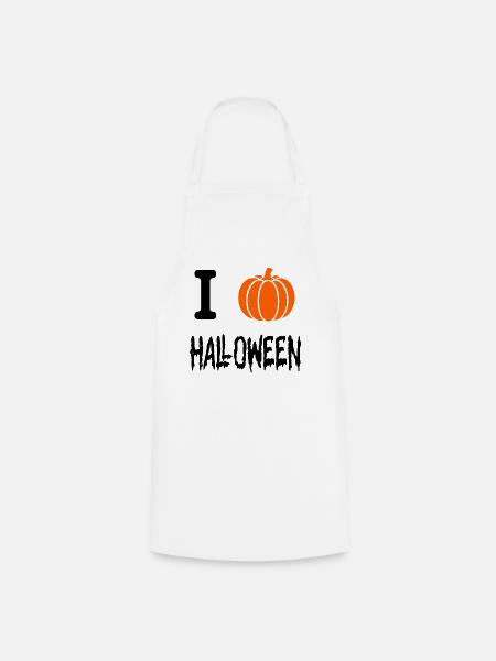 Ich liebe Halloween - Kochschürze - Weiß