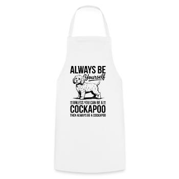 Cockapoo Spruch Hunde Lustiges Cockapoo Geschenk - Kochschürze - Weiß - Vorne - AI Model Male 185 dark (185cm)