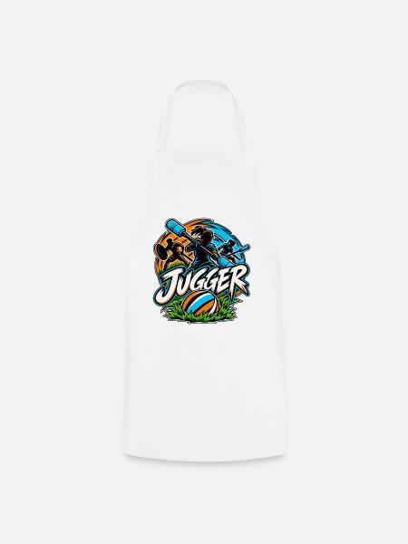 Jugger – Pompfen, Jugg & Teamaction - Kochschürze - Weiß
