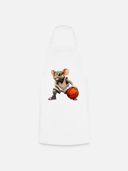 Ratte Basketball - Kochschürze - Weiß