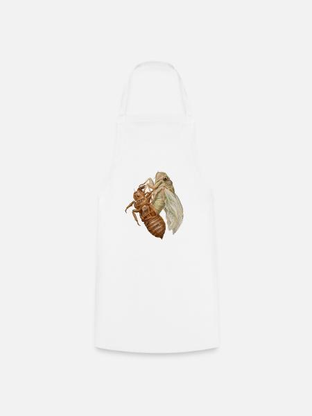 Das leere Muschel-Zikaden-Tee - Kochschürze - Weiß