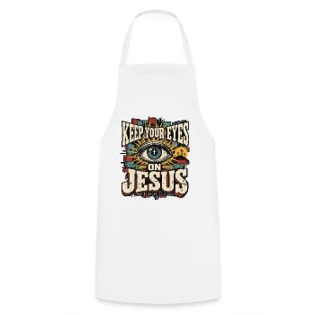 Christlicher Glaube Jesus Geschenk - Kochschürze - Weiß - Vorne - AI Model Male 185 dark (185cm)