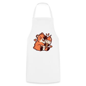 Kawaii Capybara - Kochschürze - Weiß - Vorne - AI Model Male 185 dark (185cm)