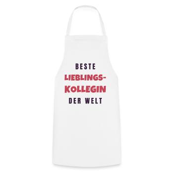 Beste Lieblingskollegin der Welt - Kochschürze - Weiß - Vorne - AI Model Male 185 dark (185cm)