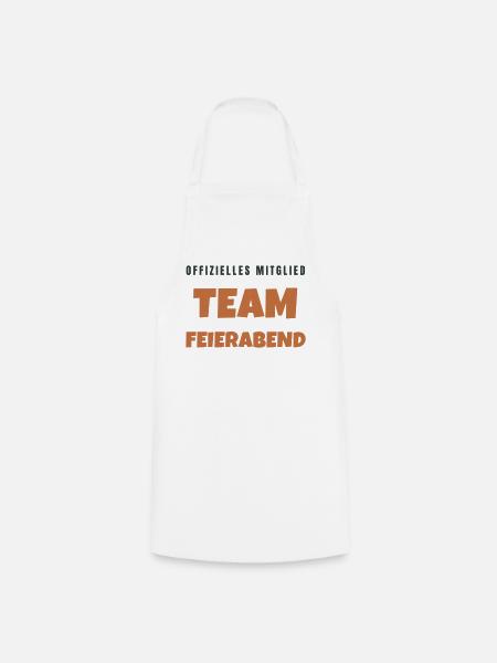Team Feierabend offizielles Mitglied - Kochschürze - Weiß