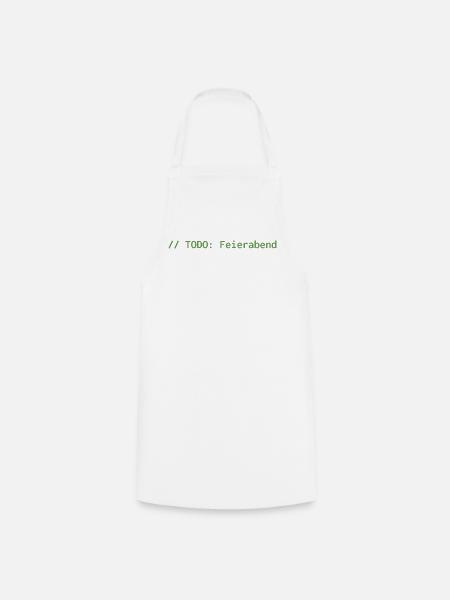 // TODO: Feierabend – Programmierer Shirt - Kochschürze - Weiß