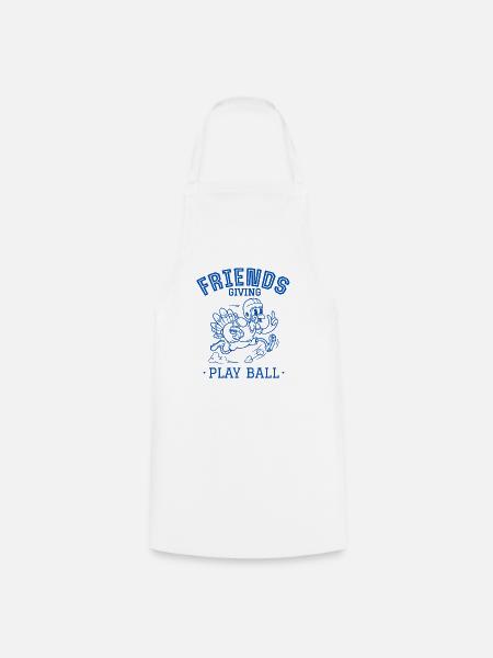 Freunde geben Ballspiel - Kochschürze - Weiß