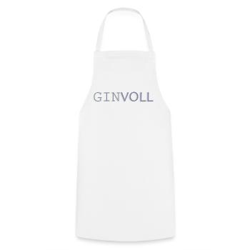 Ginvoll Pastell Typo Design - Kochschürze - Weiß - Vorne - AI Model Male 185 dark (185cm)
