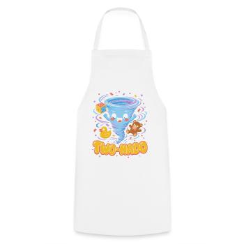  Zwei Nado 2. Geburtstag Kawaii Tornado Niedlicher - Kochschürze - Weiß - Vorne - AI Model Male 185 dark (185cm)