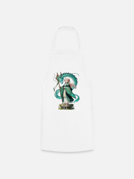 Ryuu Sage – Drachen Magierin Anime Manga - Kochschürze - Weiß