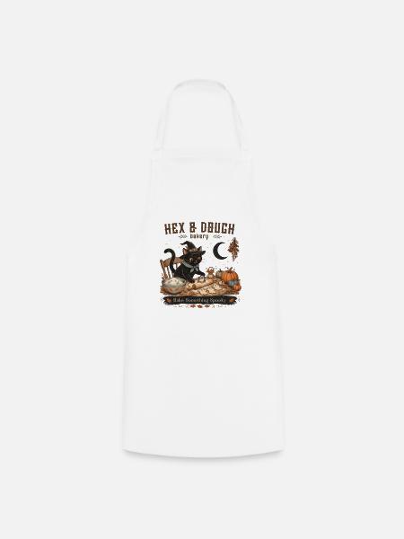Hex & Dough Backen etwas Unheimliches - Kochschürze - Weiß