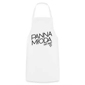 Polnische Braut 2027 - Kochschürze - Weiß - Vorne - AI Model Male 185 dark (185cm)