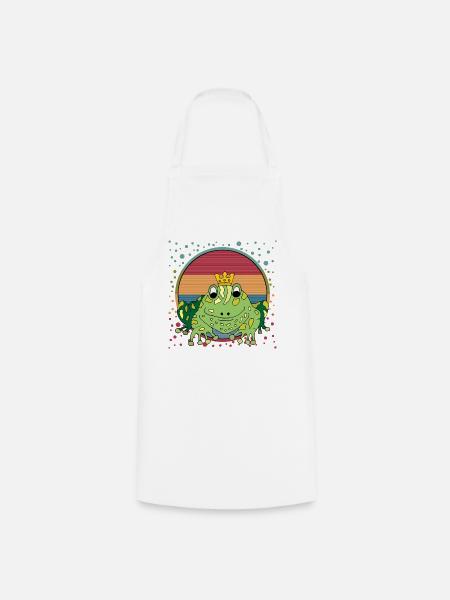 Frosch - Kochschürze - Weiß