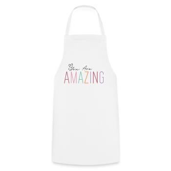 You Are Amazing! Personalisierbar - Kochschürze - Weiß - Vorne - AI Model Male 185 dark (185cm)