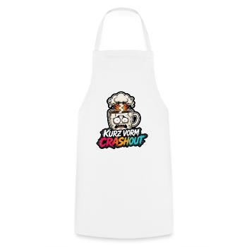 Kurz vorm Crashout Kaffee Tasse gestresst Shirt - Kochschürze - Weiß - Vorne - AI Model Male 185 dark (185cm)