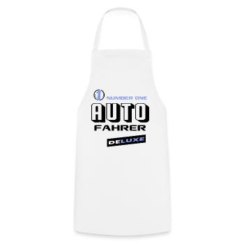 Autofahrer Number One Deluxe Bester Fahrzeuge - Kochschürze - Weiß - Vorne - AI Model Male 185 dark (185cm)