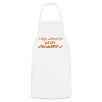Weihnachtsfilm Insider Spruch - Kochschürze - Weiß - Vorne - AI Model Male 185 dark (185cm)