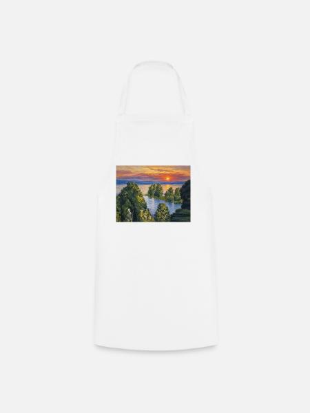 Sonnenuntergang - Kochschürze - Weiß