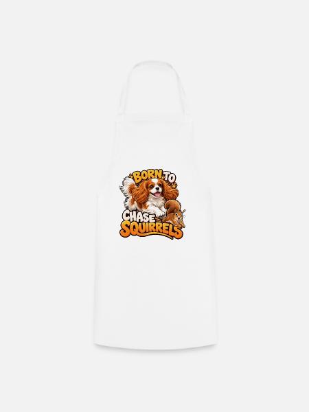 Kavallerier King Charles Spaniel - Kochschürze - Weiß