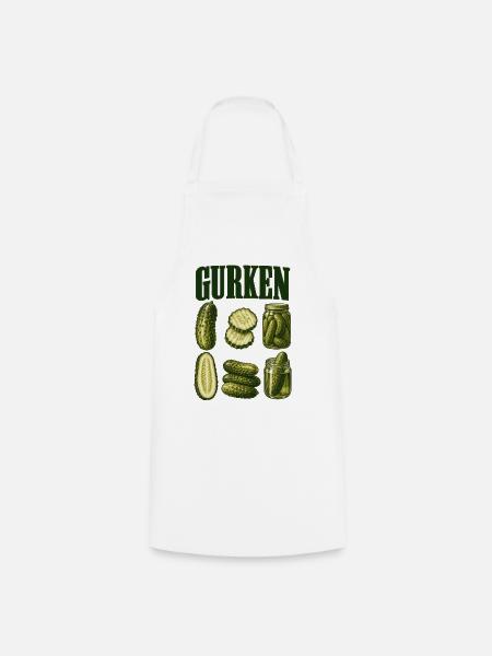 Gurkenkunde - Kochschürze - Weiß