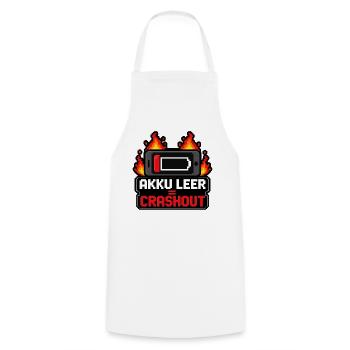 Akku leer Crashout 8-Bit Pixel Art Gamer Shirt - Kochschürze - Weiß - Vorne - AI Model Male 185 dark (185cm)