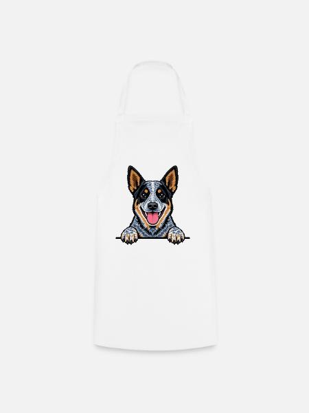 Australian Cattle Dog - Kochschürze - Weiß