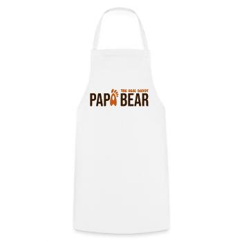 Papa Bear: El Verdadero Papá - Kochschürze - Weiß - Vorne - AI Model Male 185 dark (185cm)