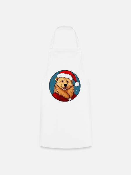 Bären Christmas / Thanksgiving - Kochschürze - Weiß
