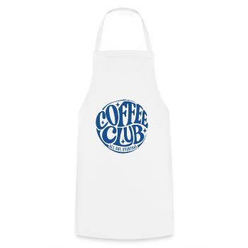 Coffee Club - Kochschürze - Weiß - Vorne - AI Model Male 185 dark (185cm)